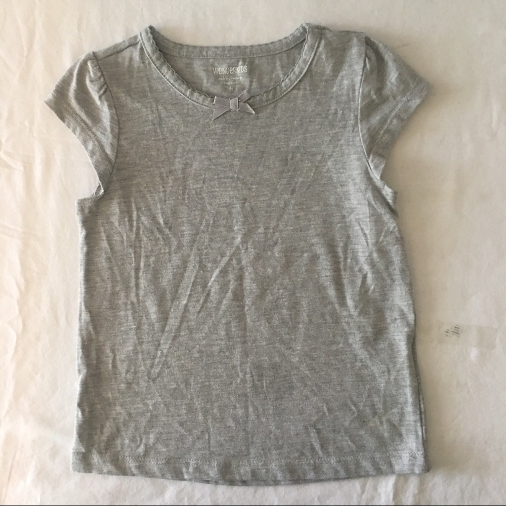 6 GIRLS SHORT SLEEVES SHIRTS   4T